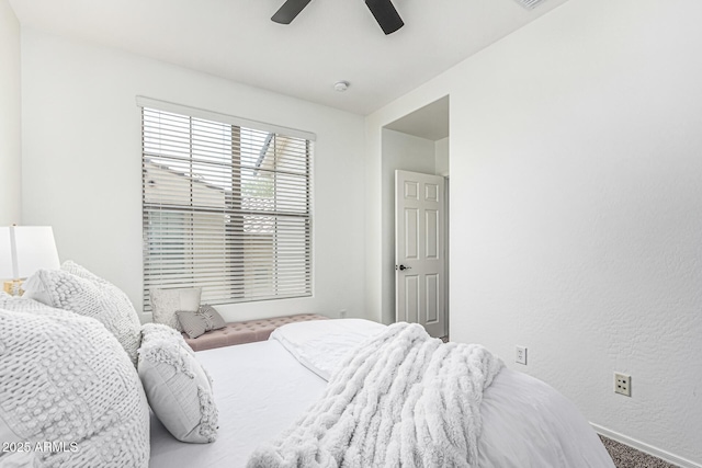 3109 N Black Rock Rd, Buckeye, AZ 85396 - bedroom featuring baseboards, carpet flooring, and a ceiling fan