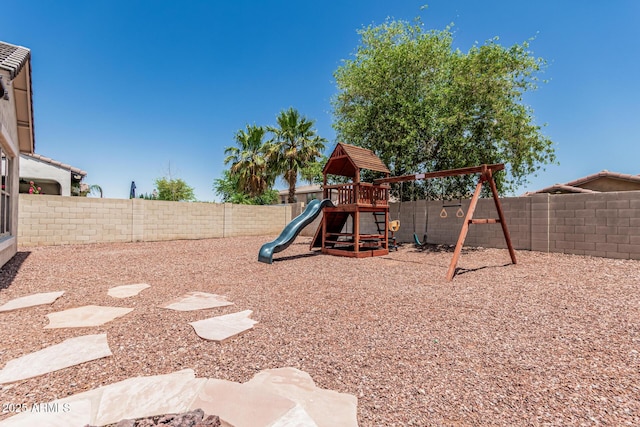 3109 N Black Rock Rd, Buckeye, AZ 85396 - view of playground with a fenced backyard
