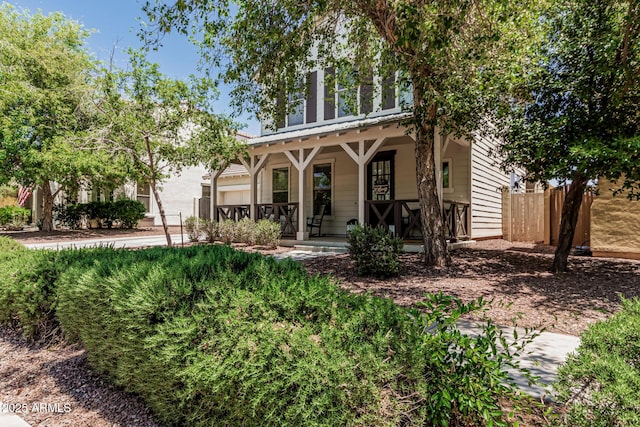3109 N Black Rock Rd, Buckeye, AZ 85396 - rear view of house featuring covered porch