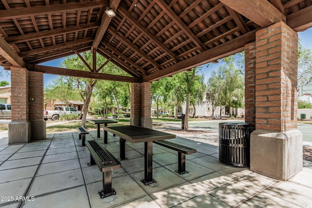 3109 N Black Rock Rd, Buckeye, AZ 85396 - view of patio / terrace with a gazebo