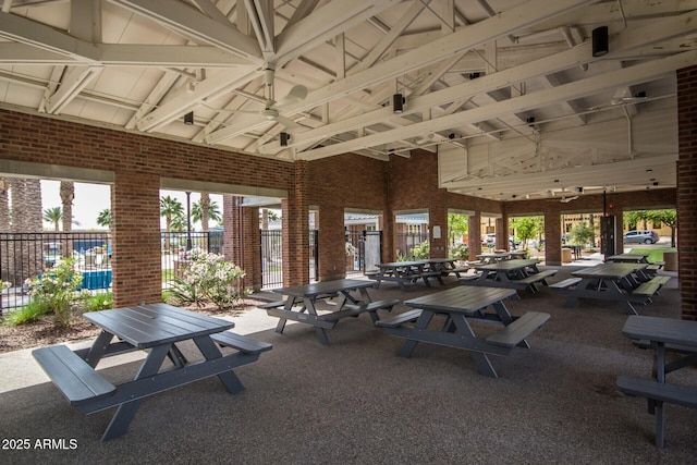 3109 N Black Rock Rd, Buckeye, AZ 85396 - view of patio featuring a ceiling fan and outdoor dining space