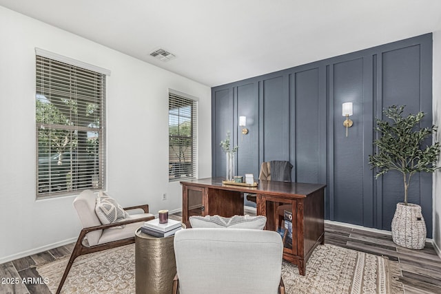 3109 N Black Rock Rd, Buckeye, AZ 85396 - home office with wood finished floors and baseboards