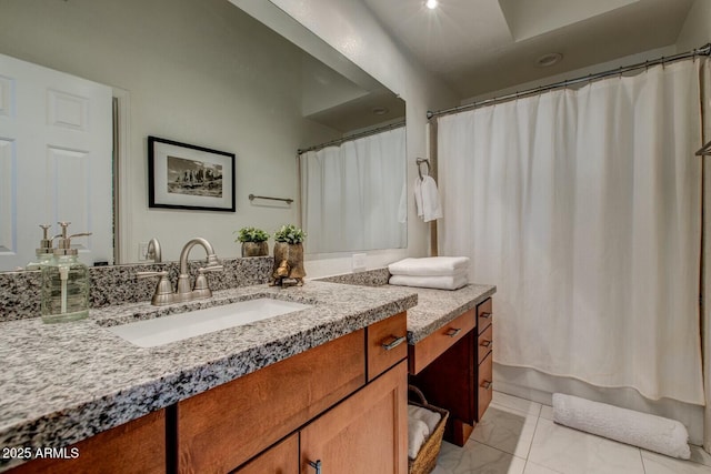 10015 E Mountain View Rd Unit 2012, Scottsdale, AZ 85258 - bathroom featuring marble finish floor and vanity