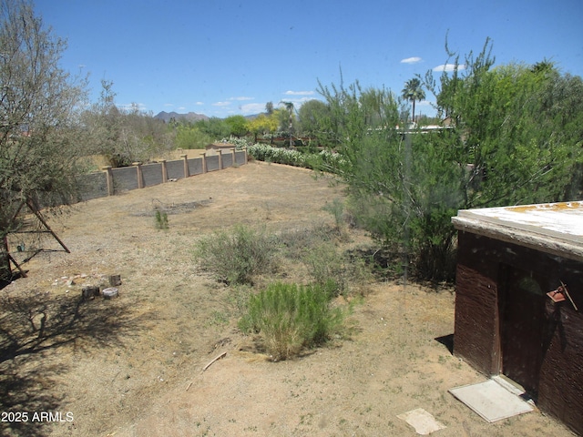 5716 E Desert Vista Trl, Cave Creek, AZ 85331 - view of yard with fence and a mountain view
