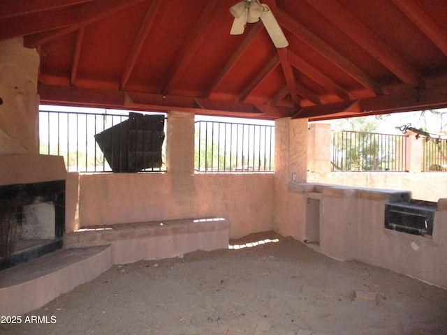 5716 E Desert Vista Trl, Cave Creek, AZ 85331 - view of patio / terrace featuring a ceiling fan