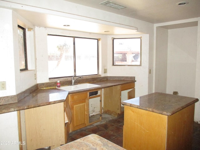 5716 E Desert Vista Trl, Cave Creek, AZ 85331 - kitchen with a sink and a center island