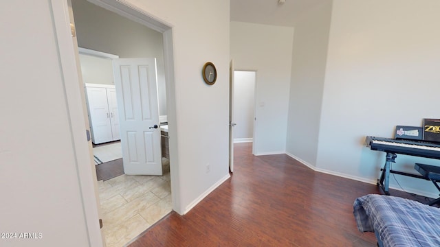 7171 W Quarter Horse Run, Coolidge, AZ 85128 - interior space with baseboards and wood finished floors