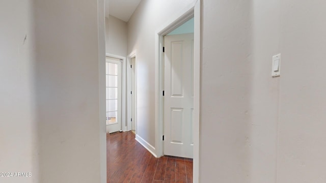 7171 W Quarter Horse Run, Coolidge, AZ 85128 - hallway with dark wood-type flooring