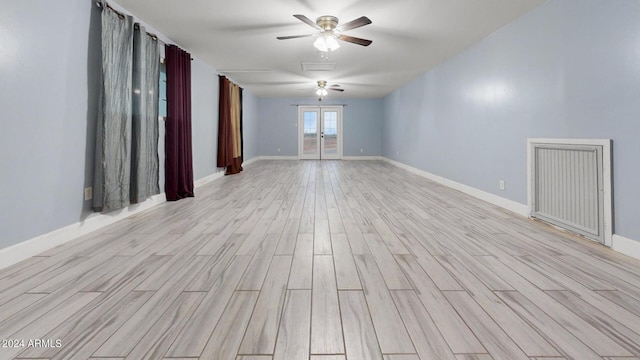 7171 W Quarter Horse Run, Coolidge, AZ 85128 - spare room with baseboards, light wood-style floors, and a ceiling fan