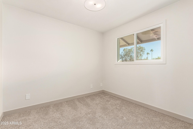 view of carpeted empty room