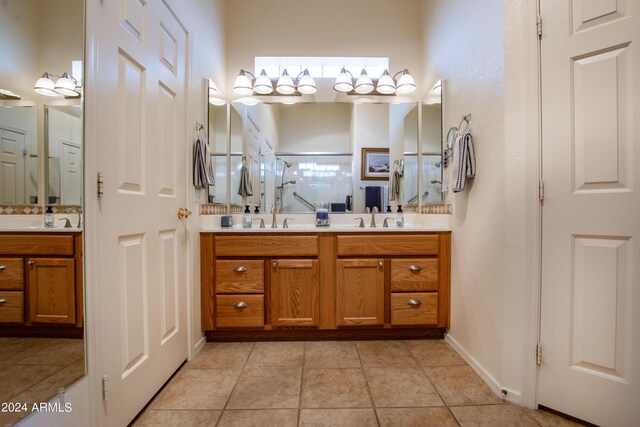 tiled dining room with sink