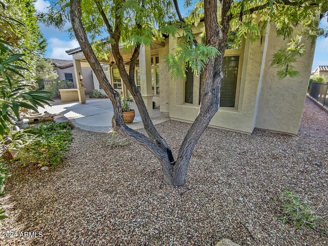 exterior space with a patio