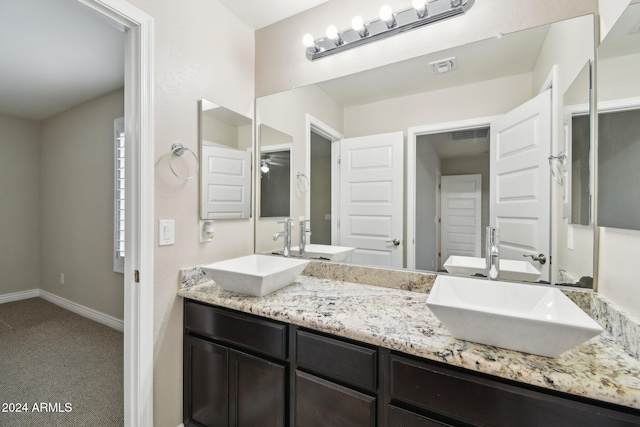 bathroom with vanity