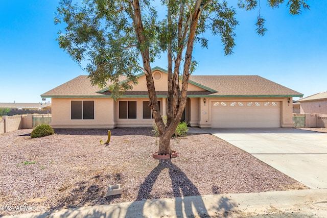 ranch-style house with a garage