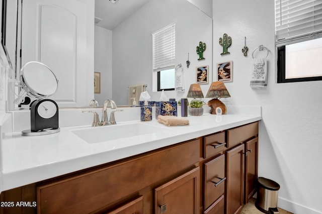 bathroom with vanity