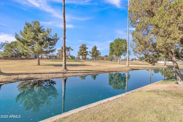 view of water feature