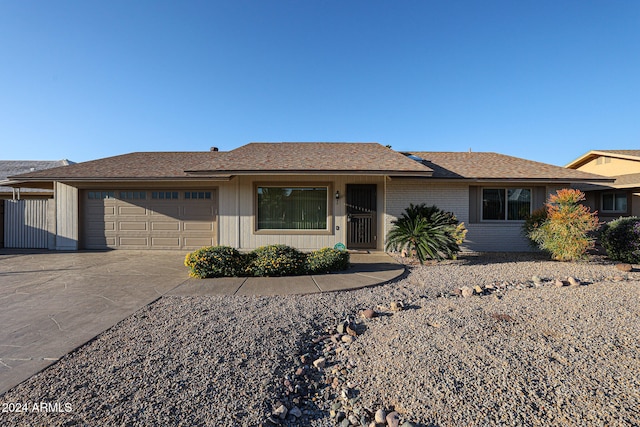 ranch-style house with a garage