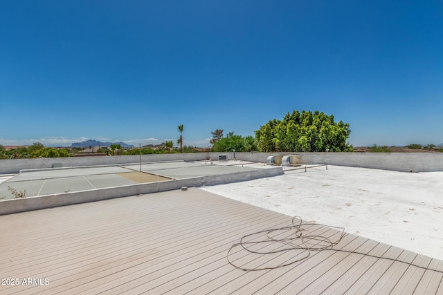 8043 E Laurel St, Mesa, AZ 85207 - wooden terrace featuring a mountain view