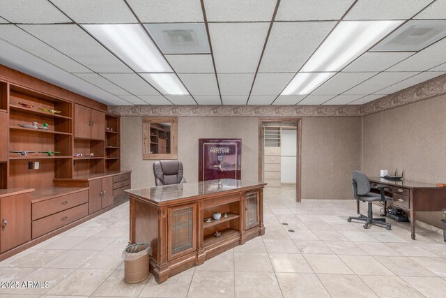 8043 E Laurel St, Mesa, AZ 85207 - office space with a drop ceiling and light tile patterned flooring