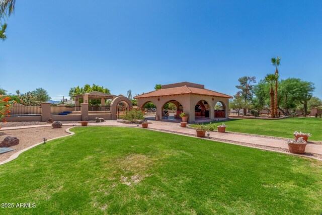 8043 E Laurel St, Mesa, AZ 85207 - view of yard featuring a gazebo