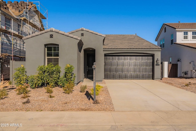 view of front of home featuring a garage