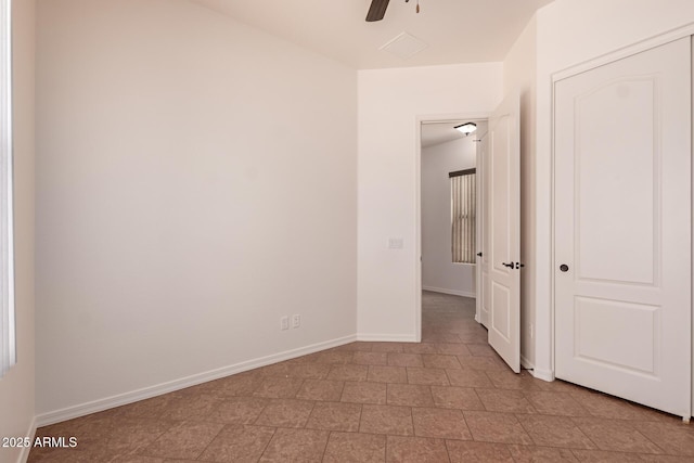 14552 S 182nd Dr, Goodyear, AZ 85338 - spare room with baseboards and ceiling fan