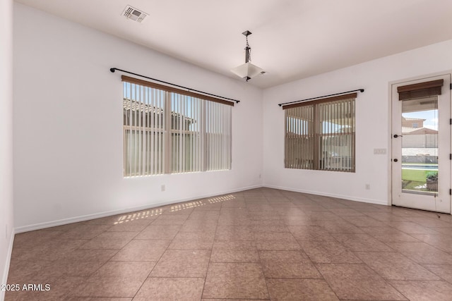 14552 S 182nd Dr, Goodyear, AZ 85338 - spare room featuring baseboards, visible vents, and a wealth of natural light