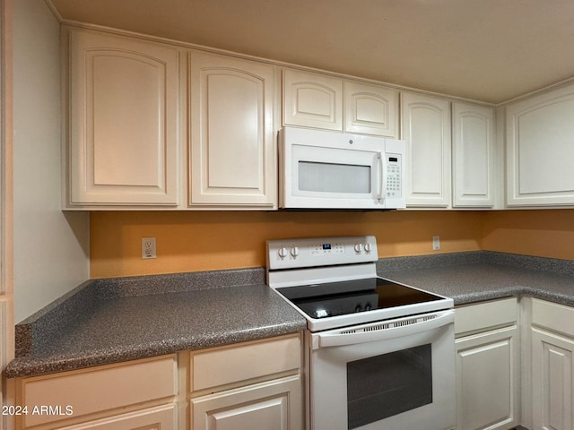 kitchen with white appliances