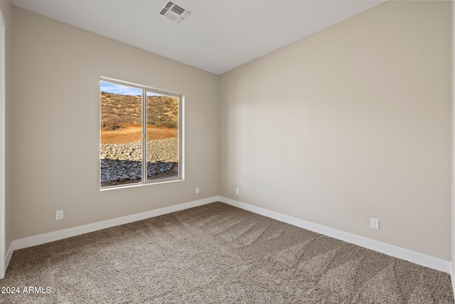 view of carpeted empty room