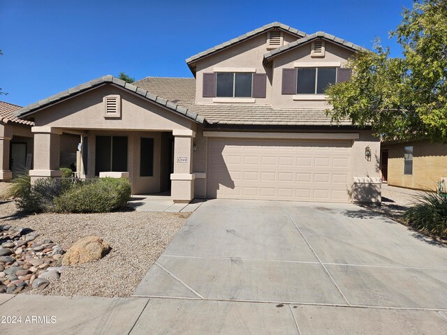 front facade featuring a garage