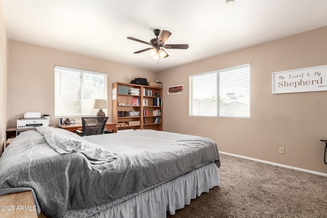 1263 W Del Rio St, Chandler, AZ 85224 - bedroom with carpet and a ceiling fan