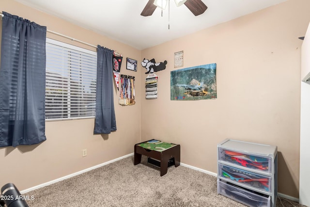 1263 W Del Rio St, Chandler, AZ 85224 - recreation room with carpet floors and a ceiling fan