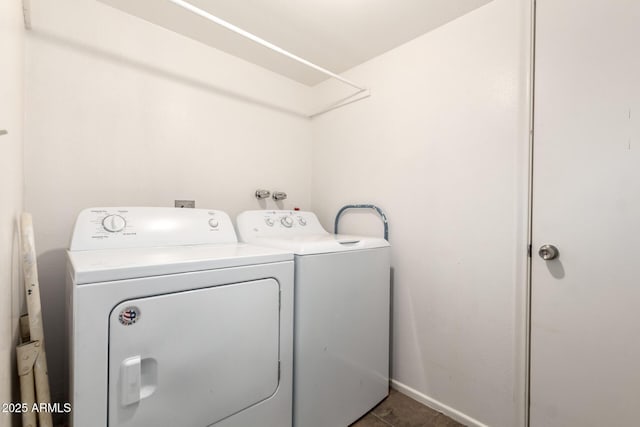 1263 W Del Rio St, Chandler, AZ 85224 - laundry area featuring washer and clothes dryer and tile patterned flooring