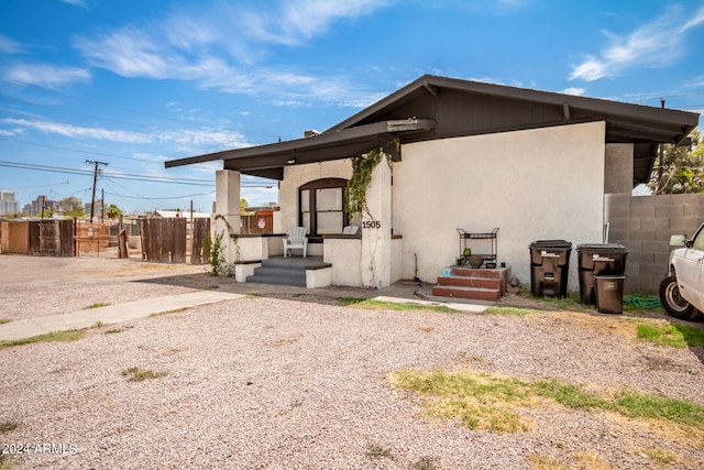 view of back of property