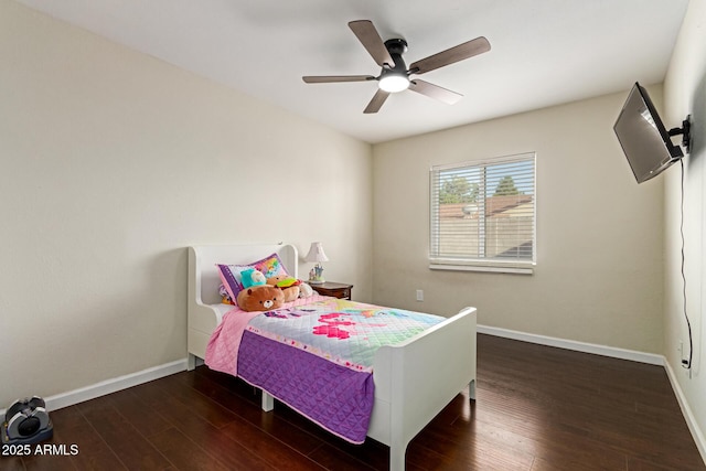 332 S 83rd Pl, Mesa, AZ 85208 - bedroom featuring wood finished floors and ceiling fan