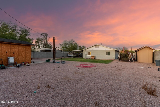 332 S 83rd Pl, Mesa, AZ 85208 - view of yard featuring a storage unit