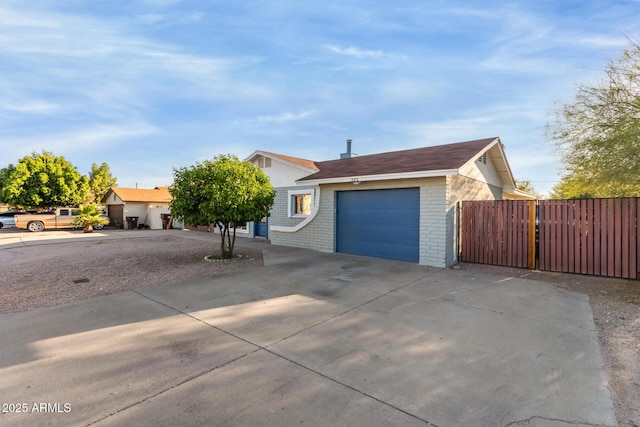332 S 83rd Pl, Mesa, AZ 85208 - view of front of property with concrete driveway, an attached garage, and brick siding