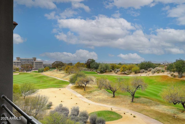 view of home's community with view of golf course