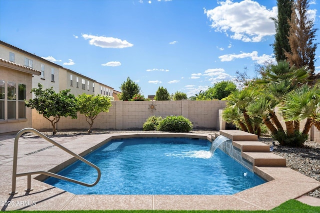 43998 W Palo Abeto Dr, Maricopa, AZ 85138 - view of pool featuring a fenced in pool and a fenced backyard