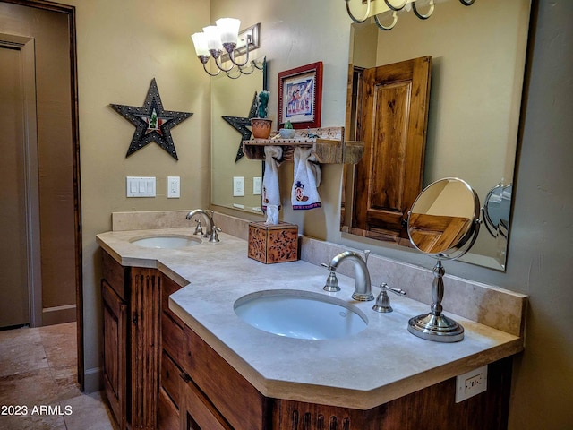 bathroom with vanity