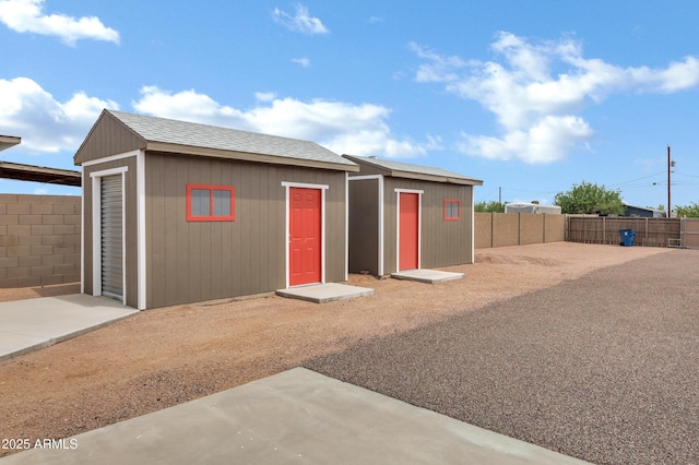 2926 W Smoketree St, Apache Junction, AZ 85120 - view of shed with a fenced backyard