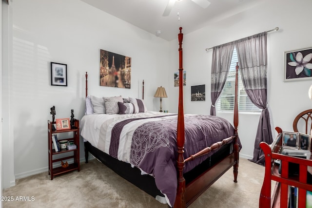4044 E Dawson Dr E, Chandler, AZ 85249 - bedroom featuring carpet, baseboards, and ceiling fan