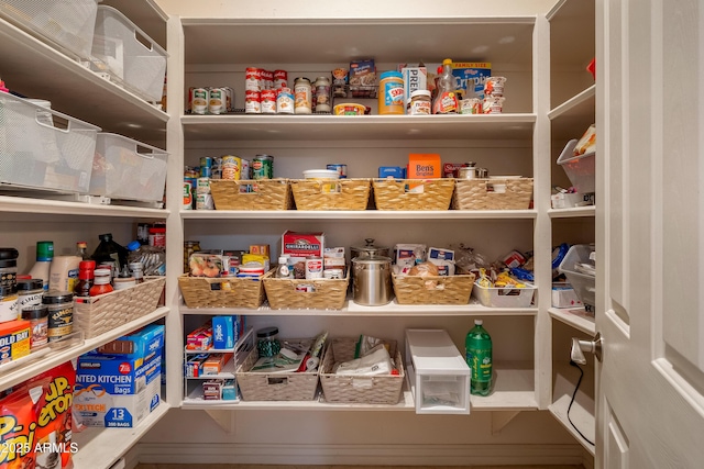 view of pantry