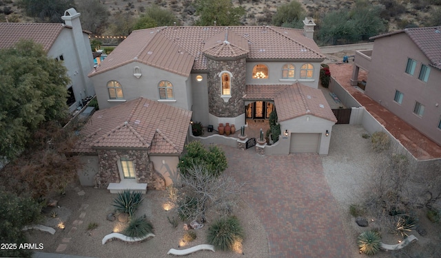 birds eye view of property