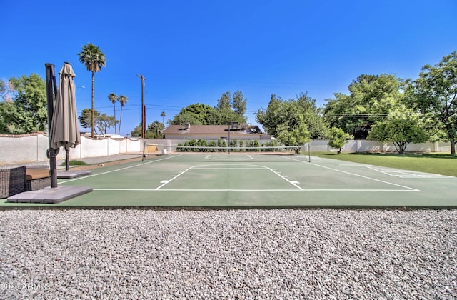 1712 E Fairfield St, Mesa, AZ 85203 - view of tennis court featuring community basketball court