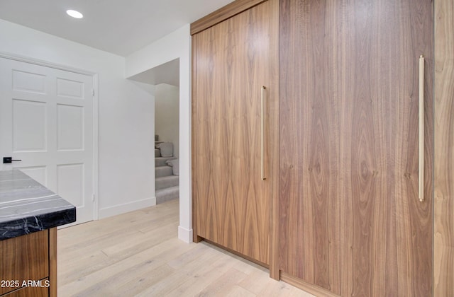 1712 E Fairfield St, Mesa, AZ 85203 - corridor with light wood-type flooring and recessed lighting