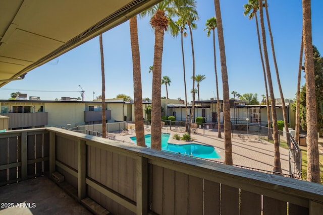 view of patio with a community pool