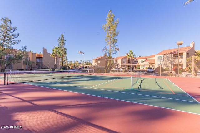 view of tennis court