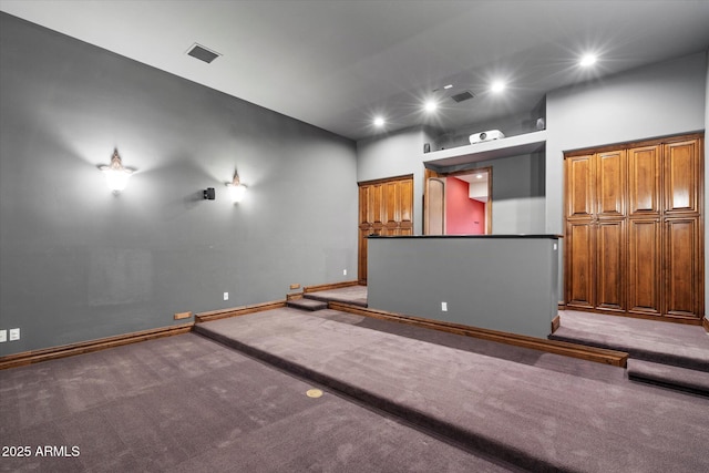 3523 E Presidio Cir, Mesa, AZ 85213 - home theater with carpet flooring, recessed lighting, and baseboards