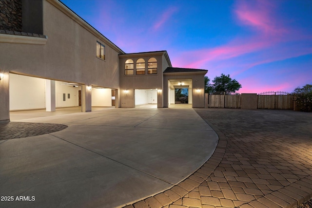 3523 E Presidio Cir, Mesa, AZ 85213 - view of front of property featuring a gate, decorative driveway, and stucco siding